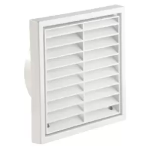 MANROSE 125MM FIXED LOUVRE GRILLE (WHITE) - 1172W