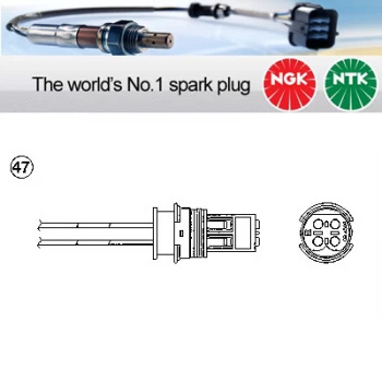 NGK OZA447-E44 / 1976 Lambda Sensor Zirconia Type Oxygen O2 Exhaust Probe