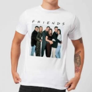 Friends Group Shot Mens T-Shirt - White - L