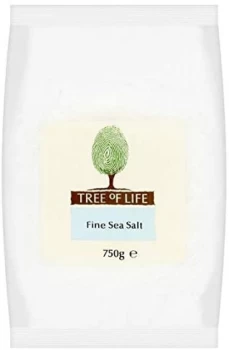 Tree of Life Sea Salt - Fine - 750g x 6