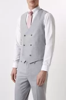 Slim Fit Grey Marl Waistcoat