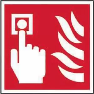 Fire Alarm Call Point Symbol sign 200 x 200mm. Manufactured from