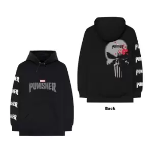 Marvel Comics - Punisher Stamp Unisex Large Pullover Hoodie - Black