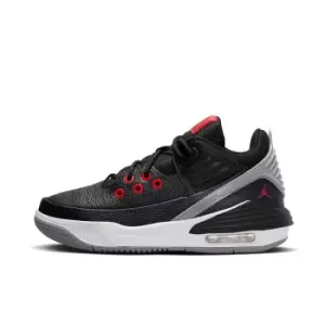 nike MAX AURA 5 GS, BLACK/UNIVERSITY RED-WHITE-CEMENT GREY