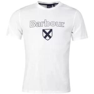 Barbour Mens Cameron Tee White XXL