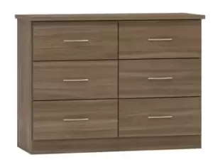 Seconique Nevada Rustic Oak 33 Drawer Chest of Drawers