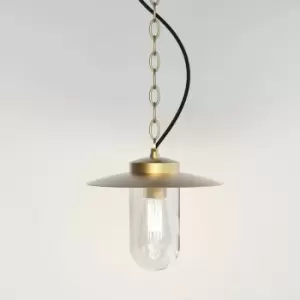 Astro Portree Outdoor Pendant Light Coastal Solid Brass IP44, E27