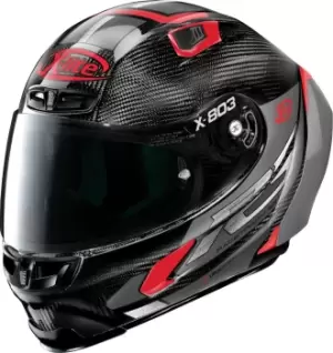 X-Lite X-803 RS Ultra Carbon Skywarp Helmet, black-red Size M black-red, Size M