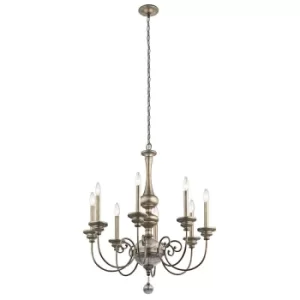 Rosalie 8 Light Chandelier Gold Finish, E14