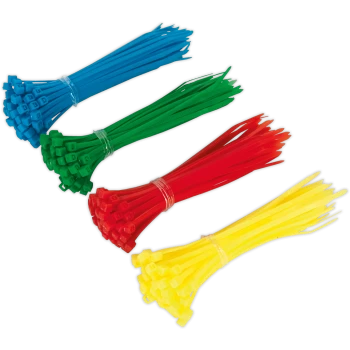 Sealey 200 Piece Assorted Colours Cable Ties