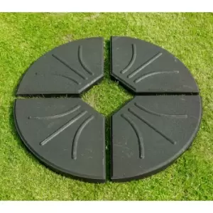 Garden Must Haves 80kg Four Part Parasol Base - Black