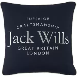 Jack Wills Emb Logo Cushion 99 - Blue