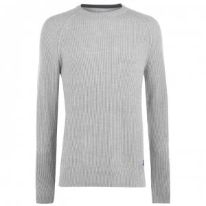 Jack and Jones Originals Jorpannel Jumper - Lt Grey Mel