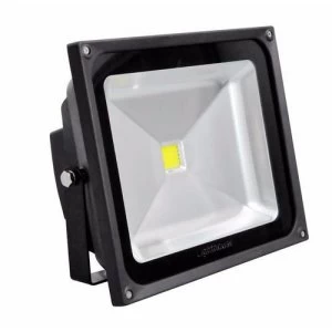 Lighthouse IP65 Ultra Efficient LED Black Aluminium Floodlight - 50 Watt