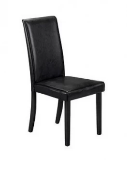 Julian Bowen Pair Of Hudson Dining Chairs - Black