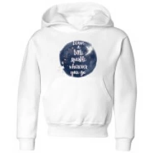 Disney Leave A Little Sparkle Kids Hoodie - White - 3-4 Years