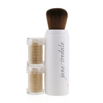 Jane IredalePowder Me Refillable Brush (1x Brush, 2x Refills) - Golden 2x2.5g/0.09oz