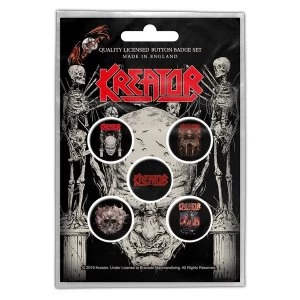 Kreator - Skull & Skeletons Button Badge Pack