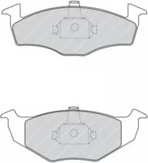 Ferodo FDB1101 Brake Pad Set Front Axle Premier Car