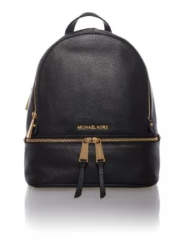 Michael Kors Rhea zip Black small backpack Black