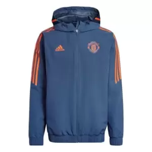 adidas Manchester United Condivo 22 All-Weather Jacket Me - Blue