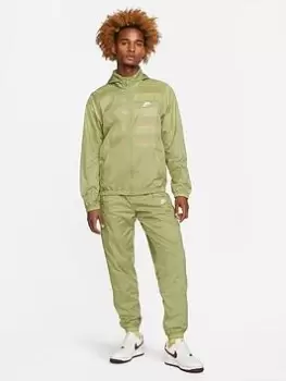 Nike Nsw Lined Woven Tracksuit - Green/White, Green/White, Size S, Men