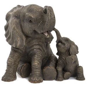 Elephant & Calf Figurine By Lesser & Pavey