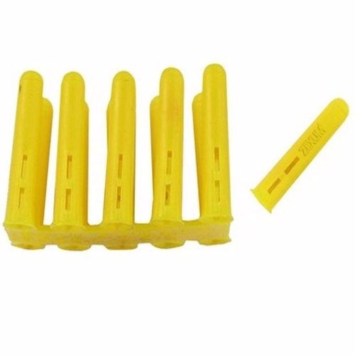 Zexum Yellow Plastic 4-6mm Rawl Wall Plugs - 1000 Pack