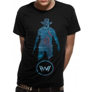 Westworld - Unisex Medium Loud Distribution T-Shirt (Black)