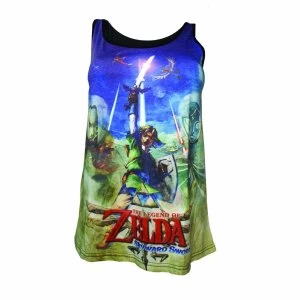 Nintendo Legend of Zelda Skyward Sword Female Sublimation Tank Top X-Large