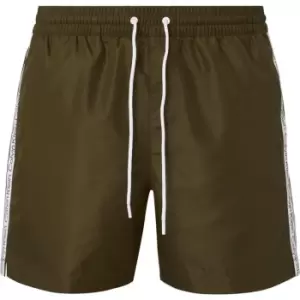 Calvin Klein Medium Drawstring Tape Swim Shorts Mens - Green