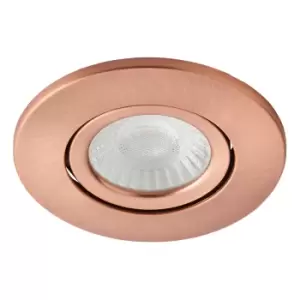 Spa Como LED Tiltable Fire Rated Downlight 5W Dimmable Cool White Antique Copper IP65