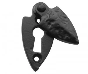 LocksOnline Black Antique Shield Covered Escutcheon