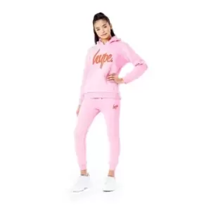 Hype Script Tracksuit Junior Girls - Orange