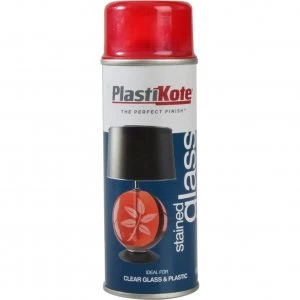 PlastiKote Stained Glass Aerosol Spray Paint Red 200ml