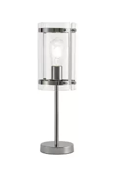 Table Lamp, 1 Light E27, Polished Chrome