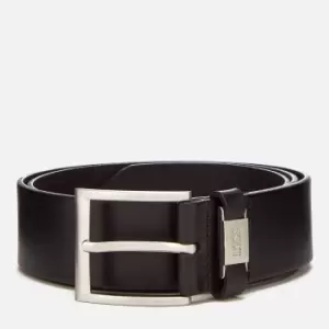 BOSS Business Mens Vegetable Tanned Leather Belt - Black - W36 - Black