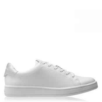 Calvin Klein Symbella Low Top Trainers Ladies - White/Silver