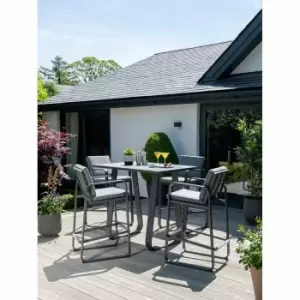 Handpicked Babingley Outdoor Bar Table With 4 Stool Chairs - Anthracite Grey