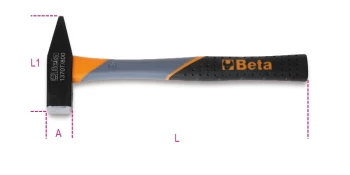 Beta Tools 1370T Mechanic's Hammer Fibreglass Shaft 1000g 013700700