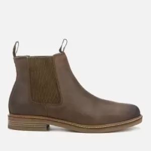 Barbour Mens Farsley Leather Chelsea Boots - Choco - UK 9