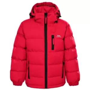 Trespass Boys Tuff Hooded Jacket (11/12) (Red)