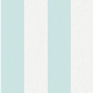 Superfresco Easy Calico Blue Striped Decorative Wallpaper - 10m