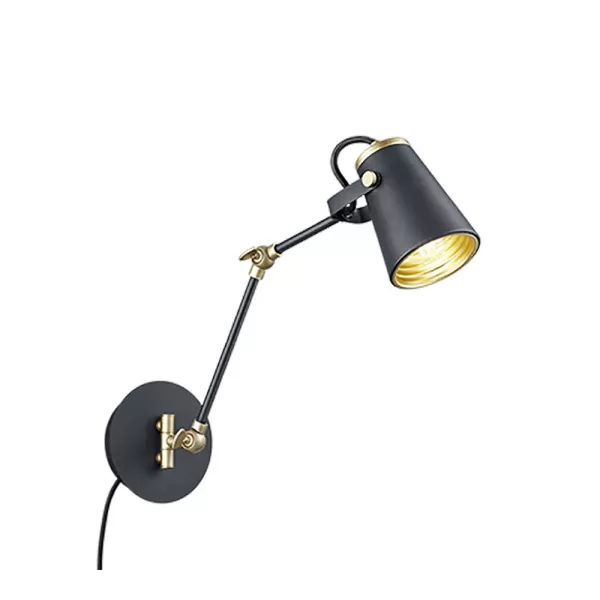 Edward Modern Reading Light Black Matt