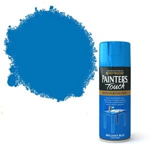 Rust-Oleum Painter's touch Brilliant blue Gloss Multi-surface Decorative spray Paint 400ml