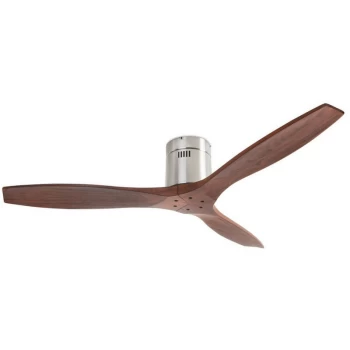 Leds-c4 Lighting - LEDS C4 Stem 245mm 3 Blade Ceiling Fan Satin Nickel, Wood - 245mm Stem