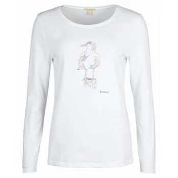 Barbour Longshore Long Sleeve T-Shirt - White