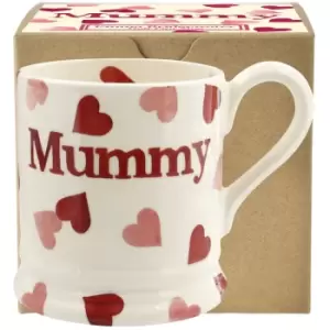 Emma Bridgewater Pink Hearts Mummy Half Pint Mug