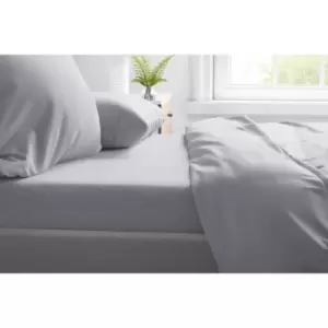 Belledorm Cotton Extra Deep Fitted Sheet (Single) (Cloud Grey)