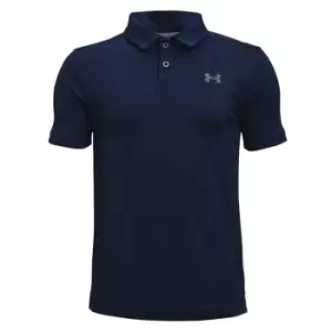 Under Armour Boys Performance Polo - Academy/Gray - YS